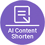 Shorten Content With AI